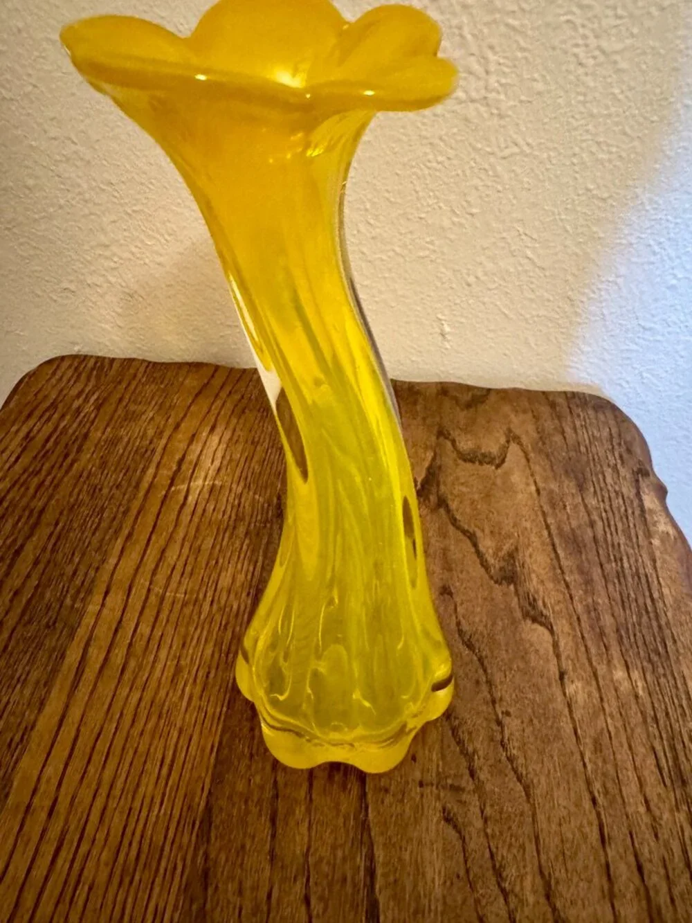 Vintage Yellow Flower Vase Margie's Garden MCM